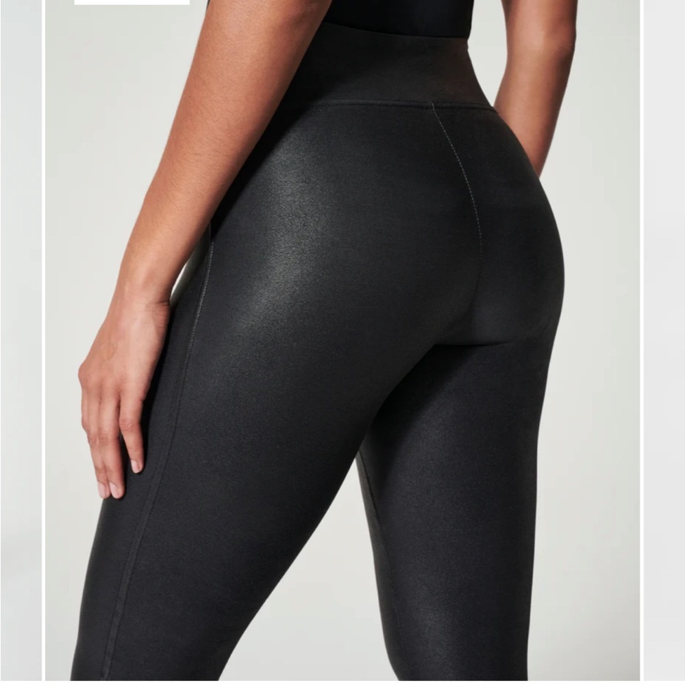 NWT SPANX Faux Leather Leggings, XS - Picture 9 of 9